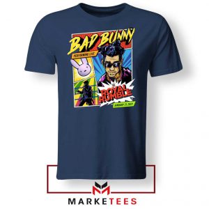 Bad Bunny Royal Rumble Navy Blue Tshirt