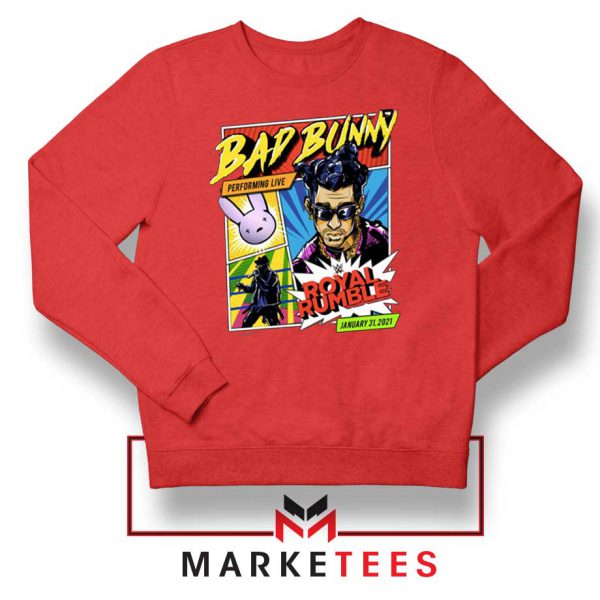 Bad Bunny Royal Rumble Red Sweatshirt
