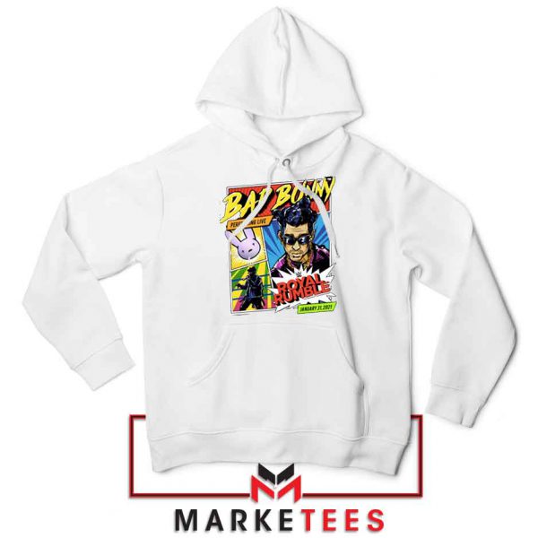 Bad Bunny Royal Rumble White Hoodie