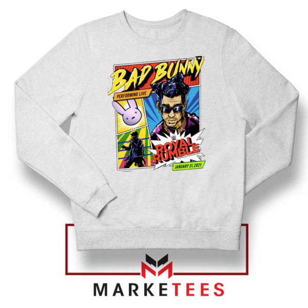 Bad Bunny Royal Rumble White Sweatshirt