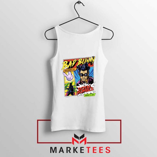 Bad Bunny Royal Rumble White Tank Top