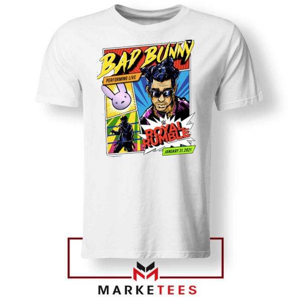 Bad Bunny Royal Rumble White Tshirt