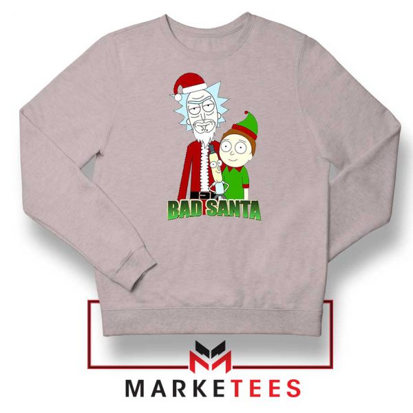 Bad Santa Sitcom Christmas Sport Grey Sweatshirt