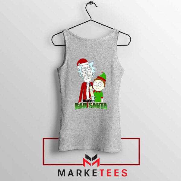 Bad Santa Sitcom Christmas Sport Grey Tank Top