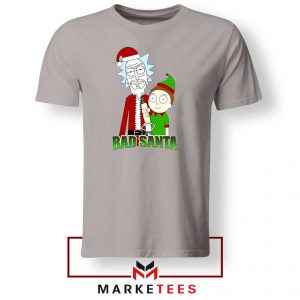 Bad Santa Sitcom Christmas Sport Grey Tshirt
