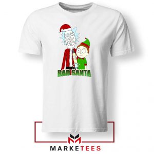 Bad Santa Sitcom Christmas White Tshirt