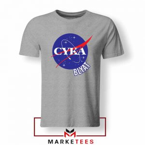 Cyka Blyat Nasa Sport Grey Tshirt