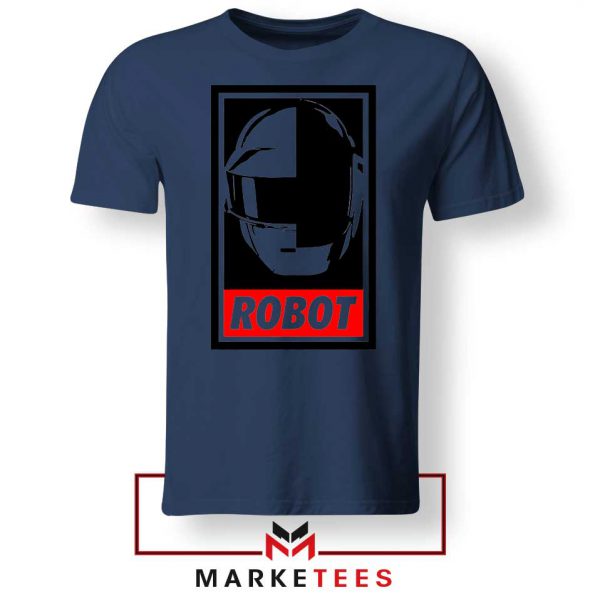 Daft Punk Dance Music Navy Blue Tshirt