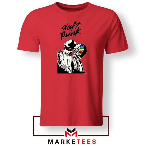 Daft Punk Music Duo Graphic Red Tee