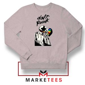 Daft Punk Music Duo Graphic Sport Grey Sweatshirt