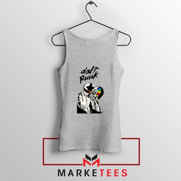 Daft Punk Music Duo Graphic Sport Grey Tank Top