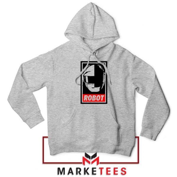 Daft Punk Music Robot Sport Grey Hoodie