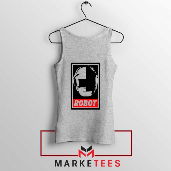 Daft Punk Music Robot Sport Grey Tank Top