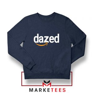 Dazed Smile Logo Navy Blue Sweatshirt