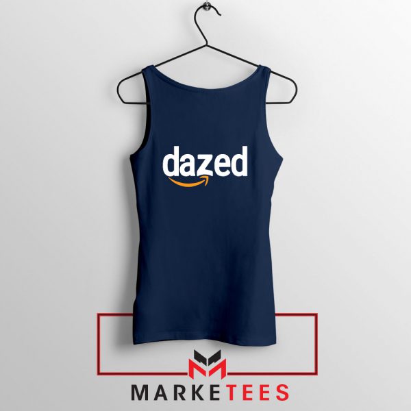 Dazed Smile Logo Navy Blue Tank Top