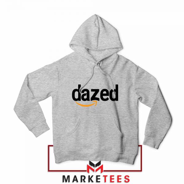 Dazed Smile Logo Sport Grey Hoodie