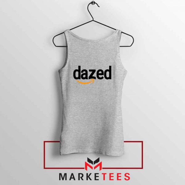 Dazed Smile Logo Sport Grey Tank Top