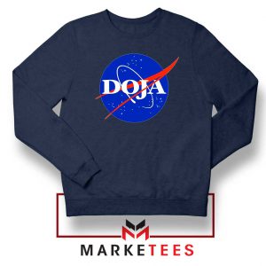 Doja Logo Nasa Best Parody Navy Blue Sweatshirt