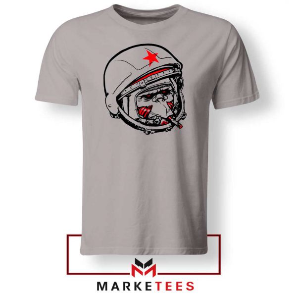 Foot Ball Monkey Sport Sport Grey Tshirt