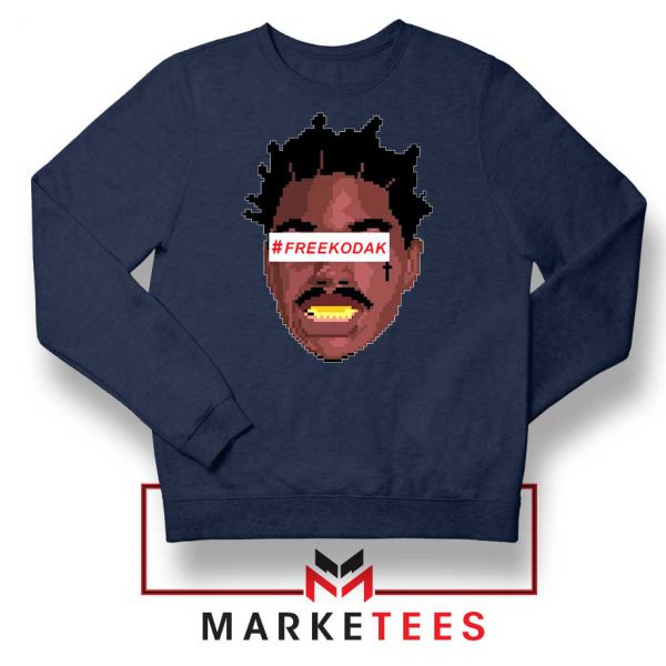 Free Kodak Black Navy Blue Sweatshirt