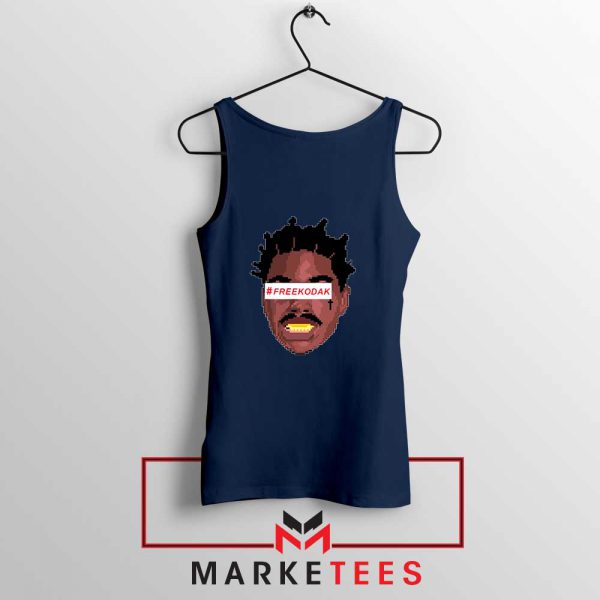 Free Kodak Black Navy Blue Tank Top