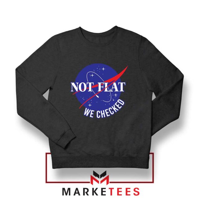 Funny NASA Not Flat Sweater