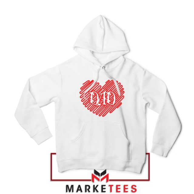 I Love Dad Graphic Hoodie Celebration S-3XL