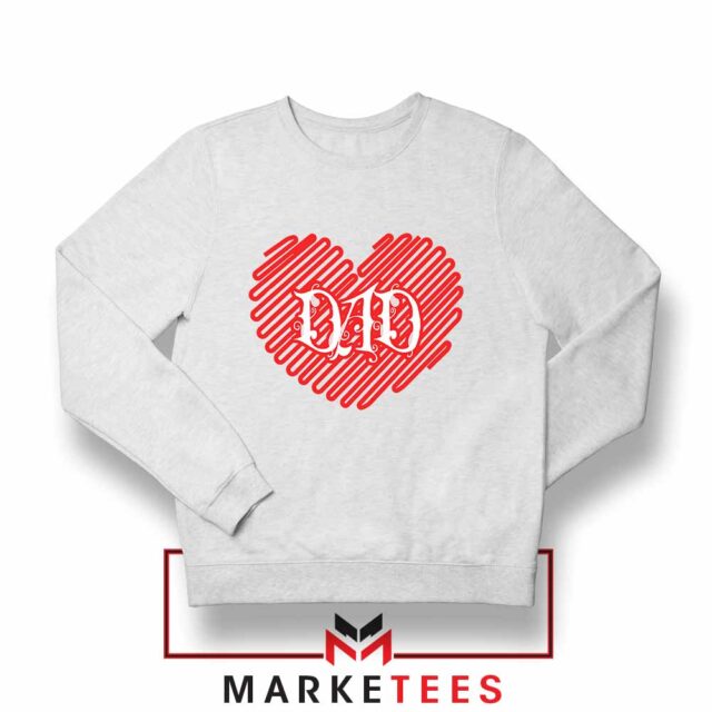 New 2 I Love Dad Graphic Sweatshirt Celebration