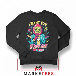 I Want You Tamagotchi Black Sweatshirt