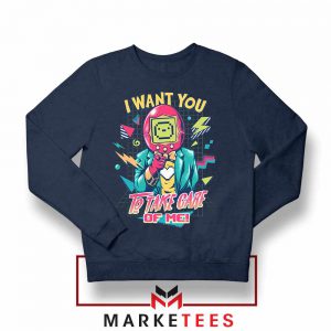 I Want You Tamagotchi Navy Blue Sweatshirt