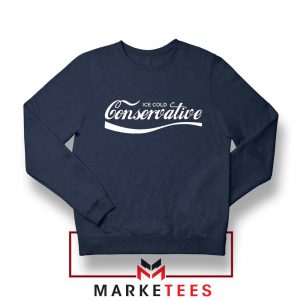 Ice Cold Conservative Funny Navy Blue Sweater