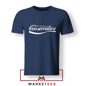 Ice Cold Conservative Funny Navy Blue Tshirt