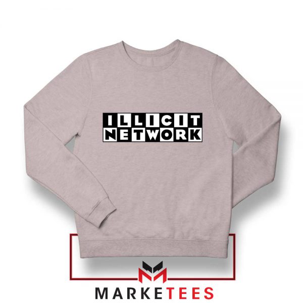Illicit Network Graphic Sport Grey Sweatshirt