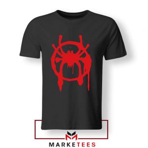 Into the Spider Miles Graphic Black Tshirt