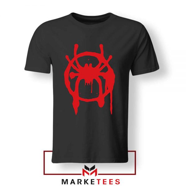 Into the Spider Miles Graphic Black Tshirt