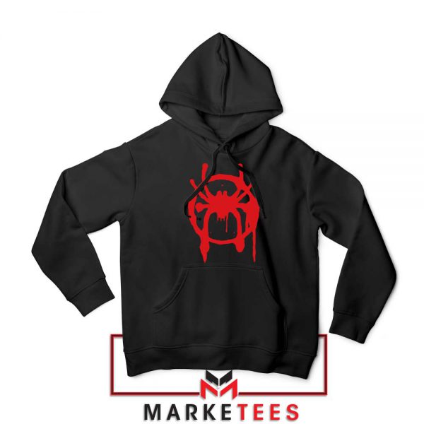 Into the Spider Miles Graphic Hoodie Black