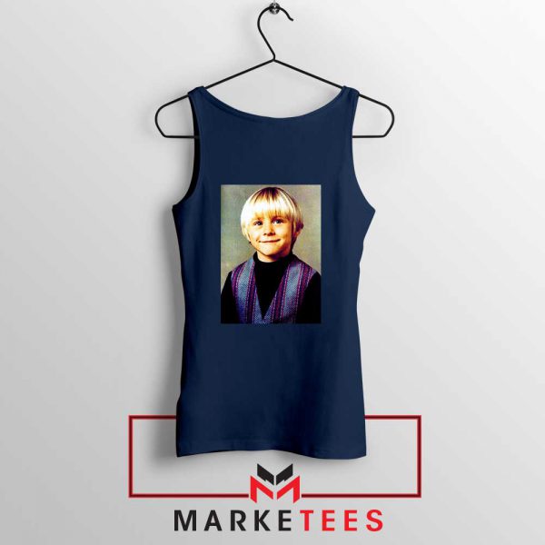 Kurt Cobain Musician Child Navy Blue Tank Top