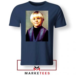 Kurt Cobain Musician Child Navy Blue Tshirt