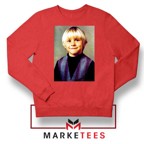 Kurt Cobain Musician Child Red Sweatshirt