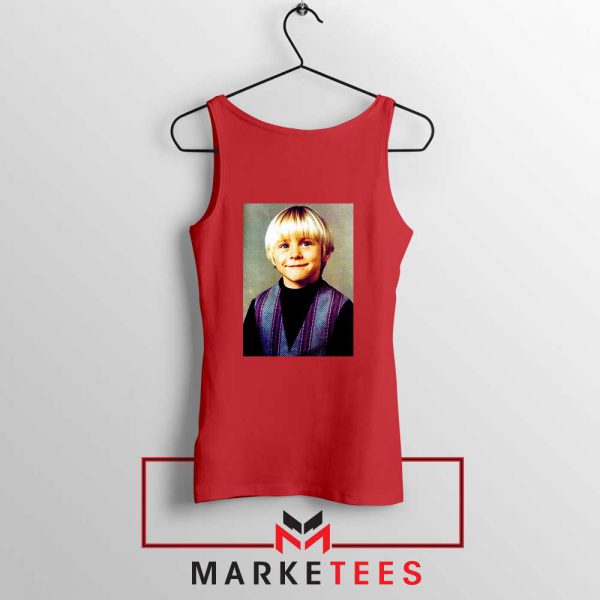 Kurt Cobain Musician Child Red Tank Top