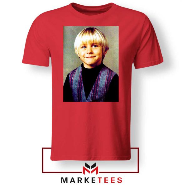 Kurt Cobain Musician Child Red Tshirt