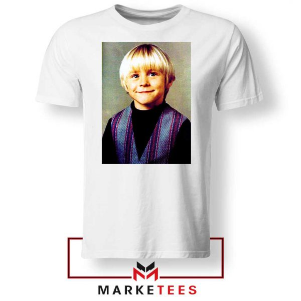 Kurt Cobain Musician Child White Tshirt