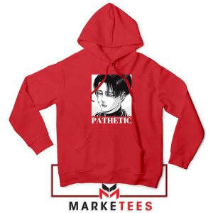 Levi Ackerman Pathetic Red Hoodie