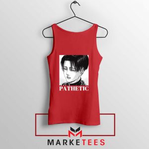 Levi Ackerman Pathetic Red Tank Top