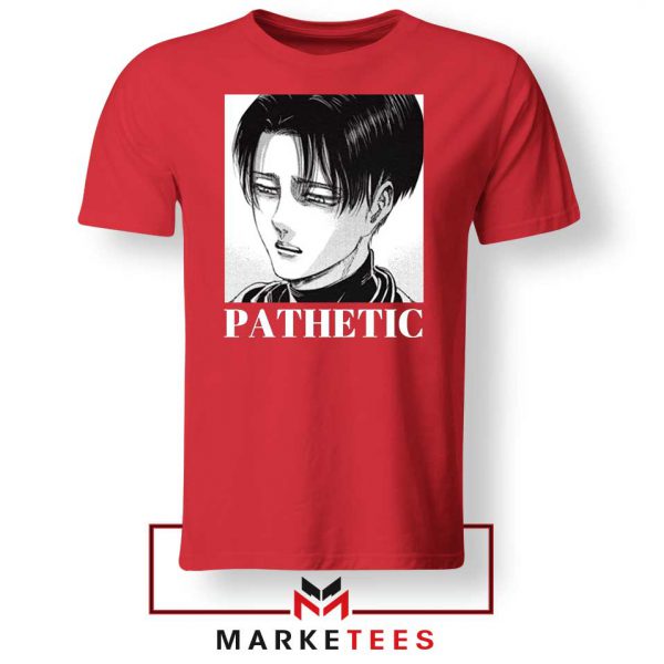 Levi Ackerman Pathetic Red Tshirt