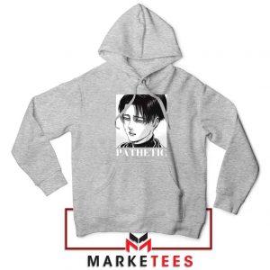 Levi Ackerman Pathetic Sport Grey Hoodie