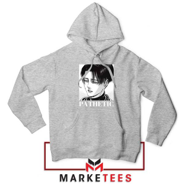 Levi Ackerman Pathetic Sport Grey Hoodie