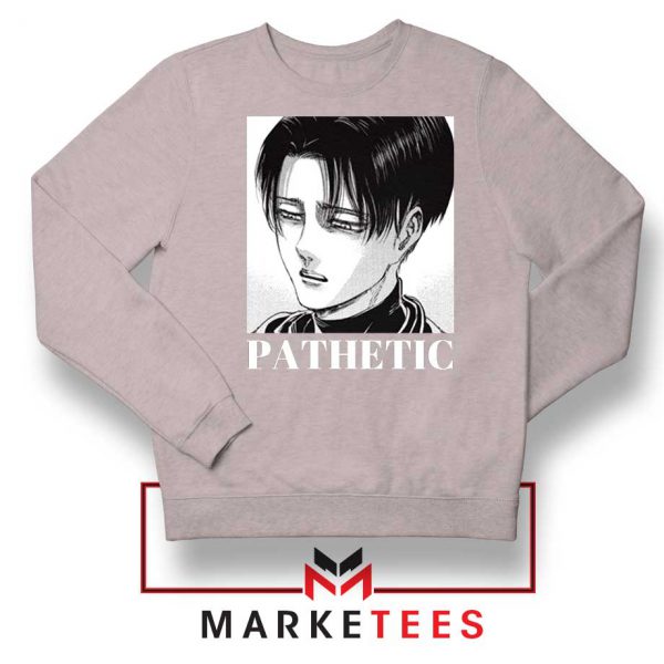 Levi Ackerman Pathetic Sport Grey Sweatshirt