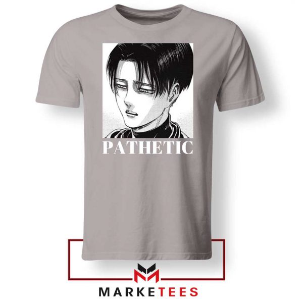 Levi Ackerman Pathetic Sport Grey Tshirt