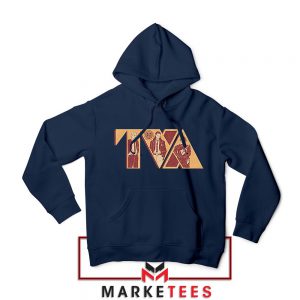 Loki TVA Time Variant Graphic Navy Blue Hoodie